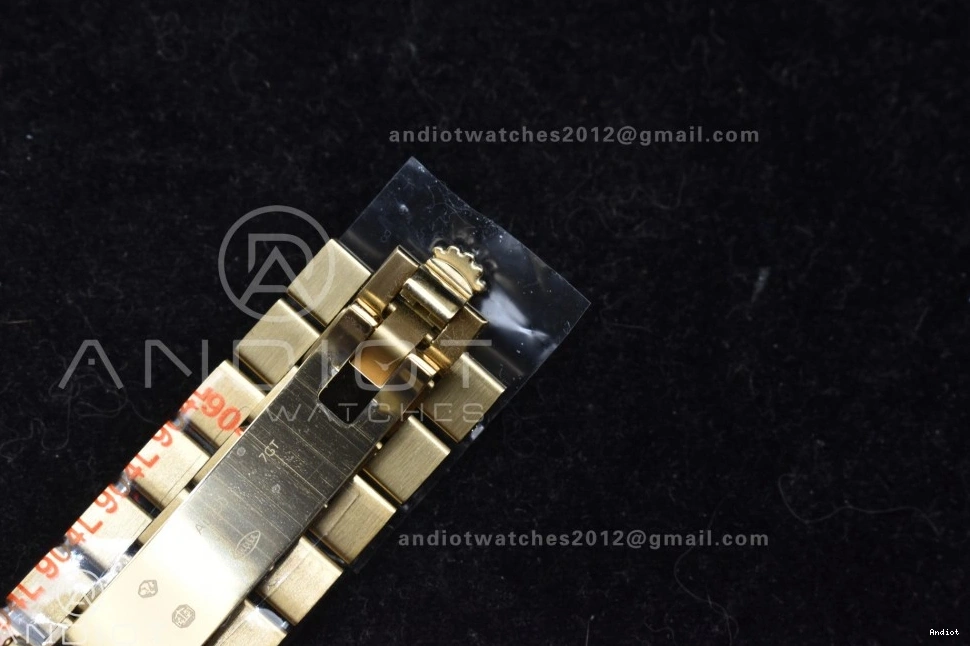 Black Green 40 President V4 Bracelet Weight) on 904L Steel YG A2836 QF Dial Edition (Gain DayDate Best 0118